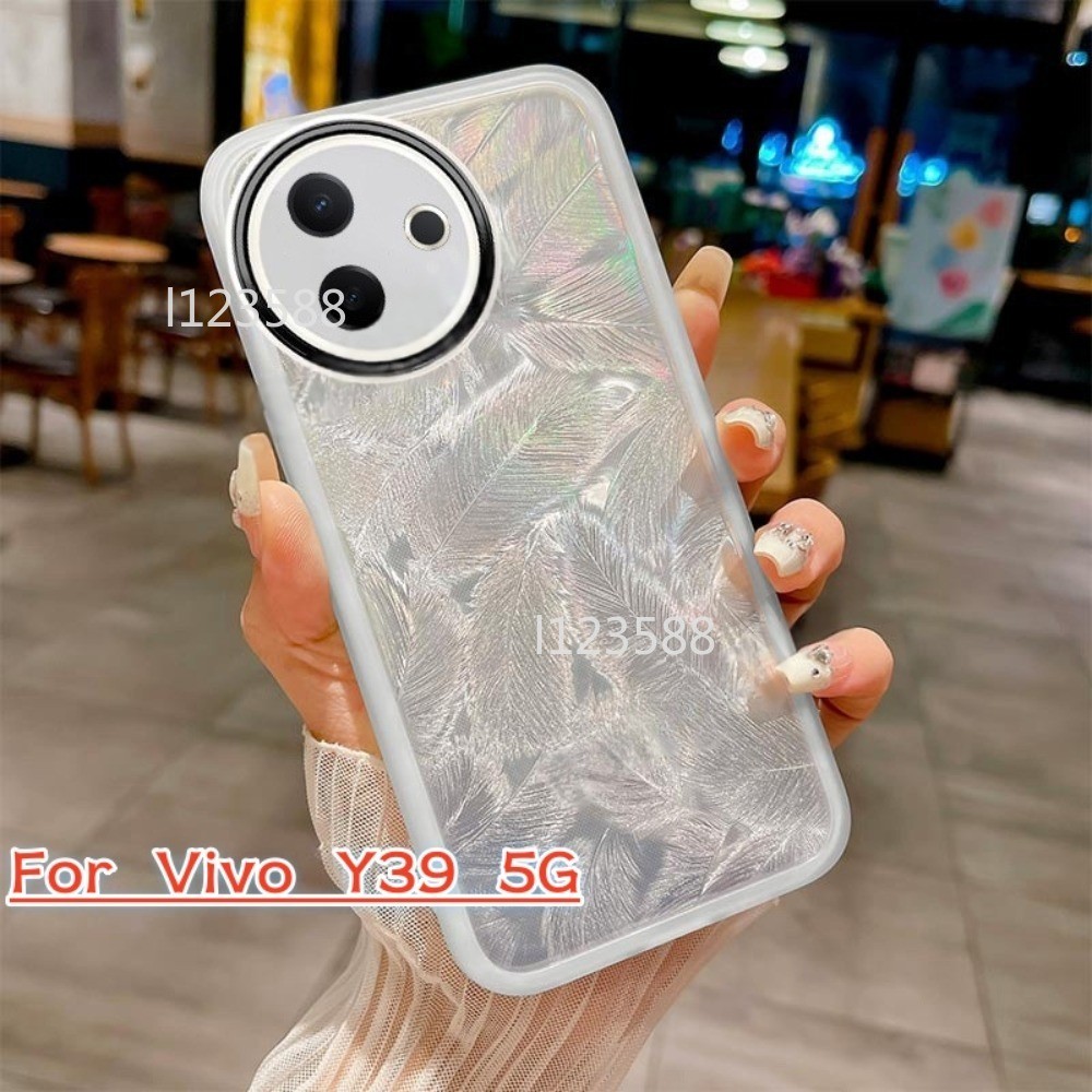Dành Cho Vivo Y39 5G 2025 Lấp Lánh Lông Vũ Silicon Mềm Dành Cho Vivo Y39 5G VivoY39 Y39 Y29 39Y Y 39