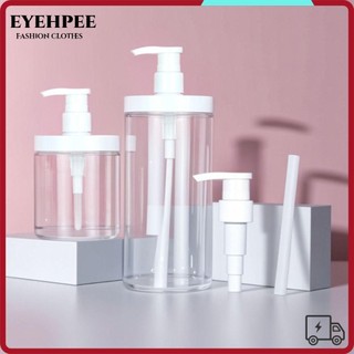 Hộp đựng chai bơm EYEHPEE, Hộp đựng xà phòng tắm có thể đổ lại, Chai bảo quản miệng rộng PET dung tích lớn 500 / 1000ml để làm kem dưỡng da dầu gội