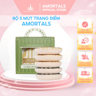 Bông Mút AMORTALS Chính Hãng Siêu Mềm Dễ Tán Kem Nền Kèm Hộp Đựng Mút Phấn Cao Cấp Dành Cho Nữ