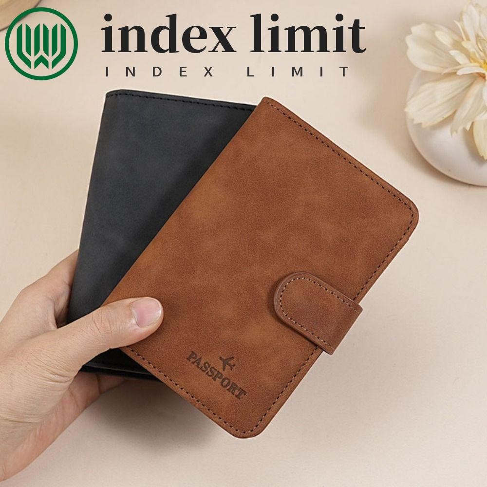 Index GIỚI HẠN Giấy Chứng Nhận Túi Bảo Quản, Hộp Đựng Hộ Chiếu Da Đa Năng Màu Trơn, Hộp Đựng Thẻ Dễ 