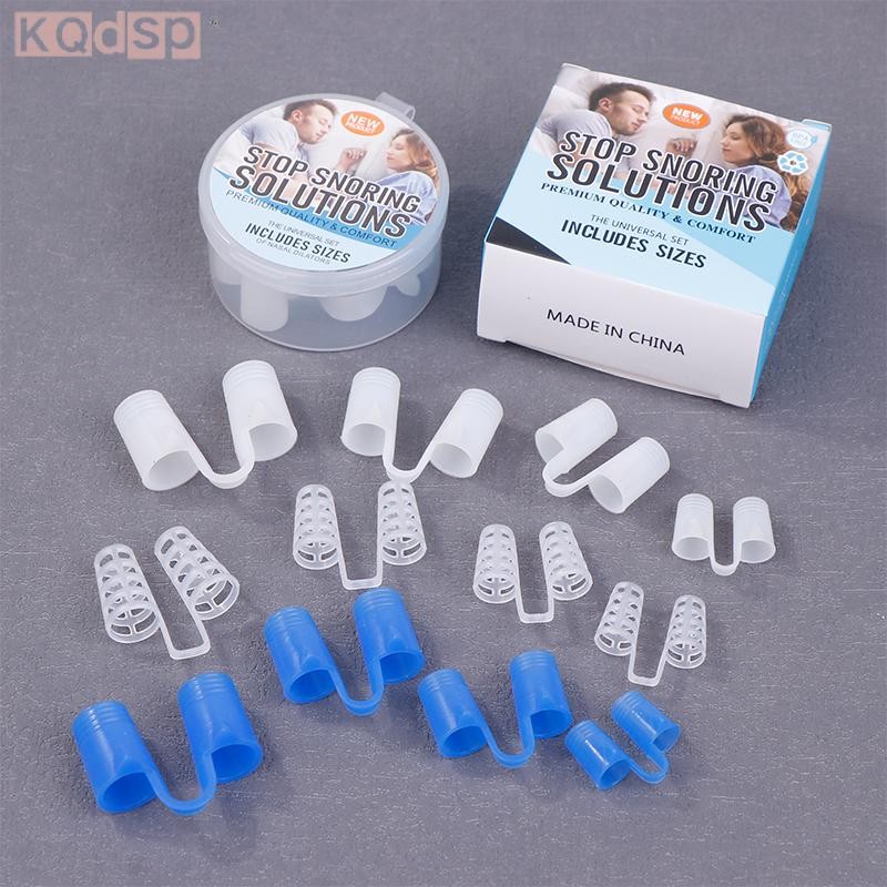 Widefiling 4 / 8 Chiếc Silicon Chống Thở Mũi Co Giãn Thoáng Khí Hỗ Trợ Dừng Thở Ngáy Mũi Kẹp Đẹp Mũi