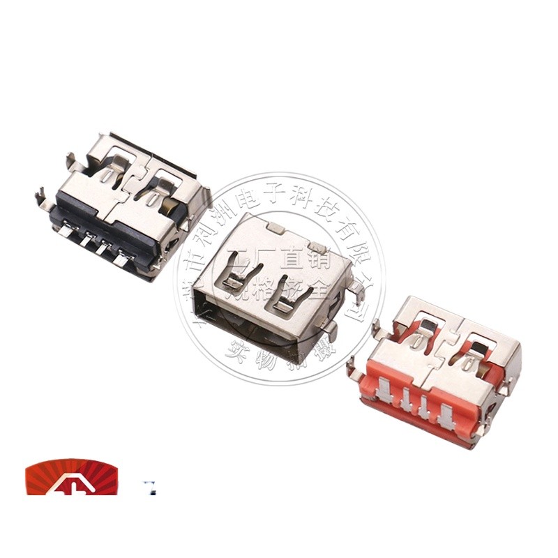 10 Chiếc USB2.0 Kết Nối AF Nữ Ổ Cắm Countersunk Board 1.9 Plug-In Sticker Board Đầu Nối USB Dòng Cao