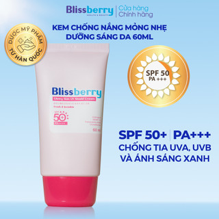  Kem chống nắng Blissberry Glowy Skin UV Shield Cream 60ml