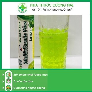 Tuýp sủi vitamin C 20 viên nhiều vị chanh tươi thanh mát( giá ưu đãi 99 tuýp lấy đánh giá shop mới)