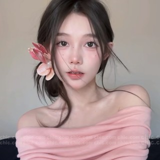 Kẹp tóc mái hoa sứ LAGU mái lan hồ điệp cặp bấm hình hoa lan vintage Hàn Quốc dễ thương