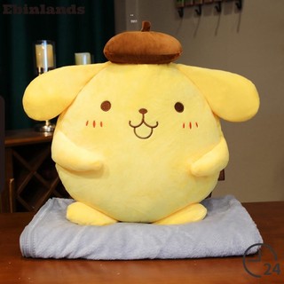 Ebinlands Pudding Chó Đồ Chơi Sang Trọng, Pompompurin Hoạt Hình Pudding Chó Búp Bê Nhồi Bông, Gối Mềm 40cm Trang Trí Phòng