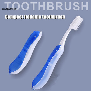 Canamek lược chải đánh răng dùng một lần du lịch di động có thể gập lại mềm lông bàn chải đánh răng có thể gập lại mới