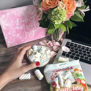 Kẹo xốp Marshmallows nhân mứt trái cây 70g
