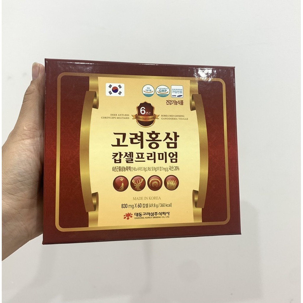 Viên đạm hồng sâm Daedong Korea Red Ginseng Capsule Premium 120g