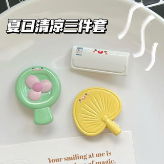 Kẹp tóc họa tiết quạt hoạt hình dễ thương Kẹp tóc thời trang mùa hè