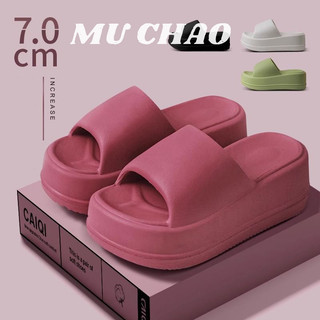 Mùa hè mới mặc ngoài phong cách Hàn Quốc bánh xốp thời trang đa năng siêu nóng nâng cao Internet dép thường ngày nổi tiếng