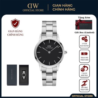 Đồng hồ nam nữ daniel welington iconic link silver black - daniel watch.