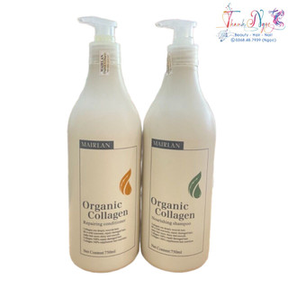 Dầu gội xả ngăn rụng chống xơ rối MAIRLAN ORGANIC COLLAGEN NOURSHING 750mlx2 - TN