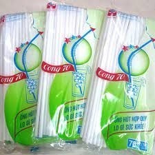 Ống hút cong gói 70 ống