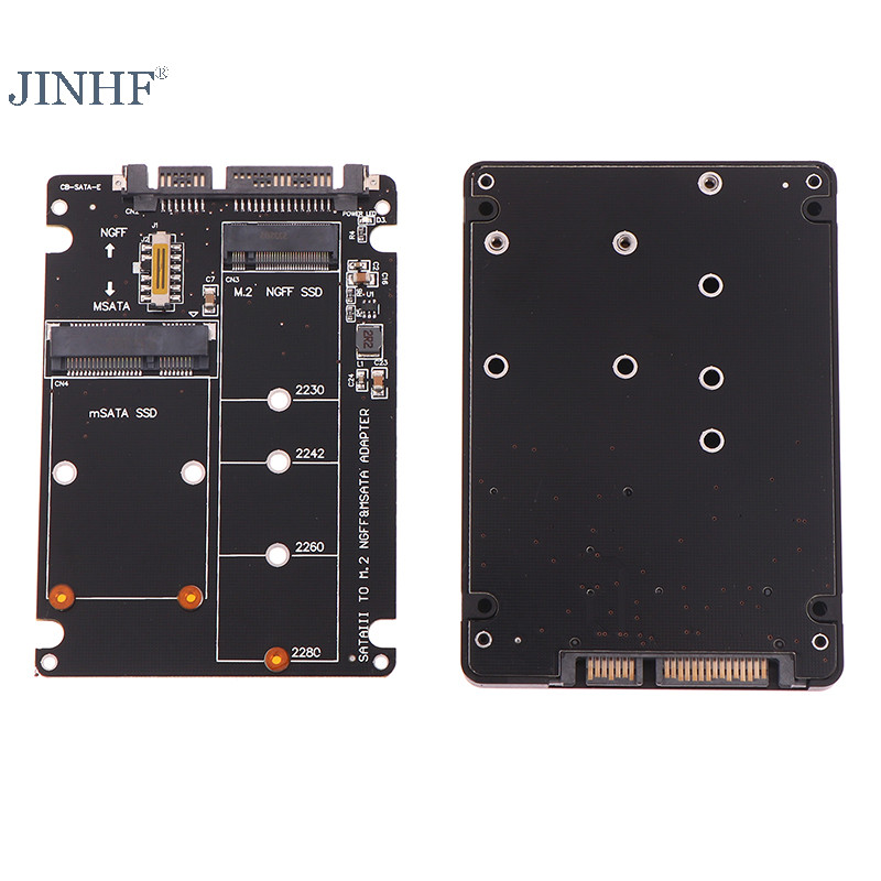 Jinhf SATA 60Gbps Sang M2 NGFF SATA SSD MSATA SSD Adapter MSATA Sang SATA M.2 NGFF Sang SATA Đĩa Cứn