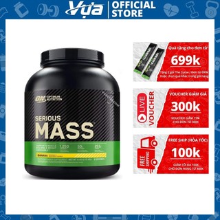 Bột Tăng Cân Optimum Nutrition - Serious Mass (6 Lbs) - Hỗ Trợ Tăng Cơ, Nạp Năng Lượng, Chính Hãng