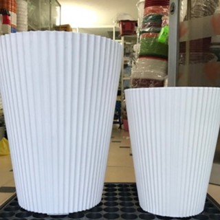 ✔️Kho Giá Sỉ❤️ Chậu Trồng Cây, Chậu Nhựa Tròn Cao, Chậu Sọc Gân, Chậu Trồng Cây Lău năm, Cây Ăn Trái, Cây Kiểng To Lớn