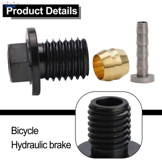 【Anna】Efficient Brake Performance Connecting Nut and Olive Insert Set for Shimano BH90