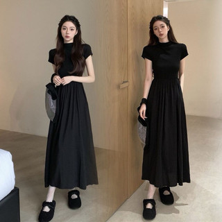 Đầm váy nữ mùa hè thiết kế dáng dài cộc tay hottrend Hàn Quốc hàng QCCC SAMI SP113