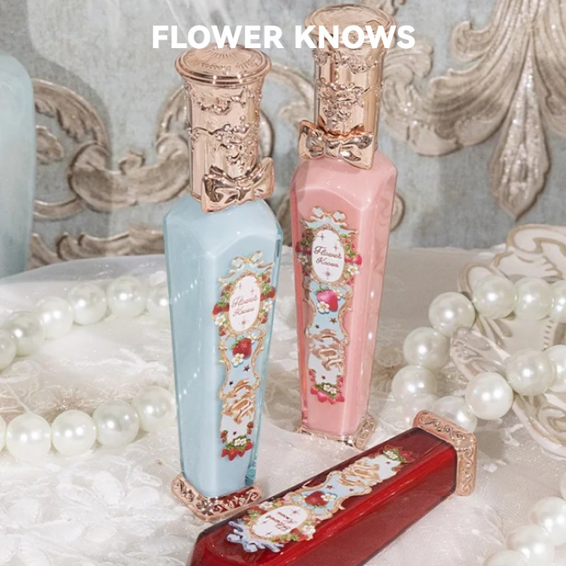 FLOWER KNOWS Son môi dâu rococo son kem lì màu trà sữa son môi son nhung