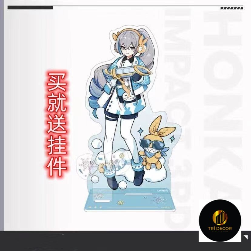 ((Mc) Thẻ Đứng Honkai Impact 3 Elysia Bronya Raiden Mei Yae Sakura Seele Mobius Collapse 3 Bạc Mùa Đ