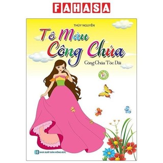 Sách tô màu công chúa - công chúa tóc dài