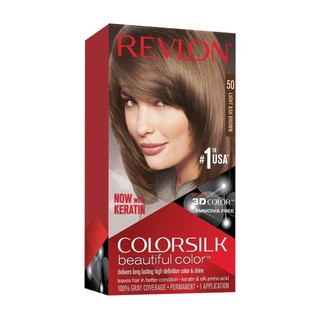 Thuốc Nhuộm Tóc Revlon Colorsilk 50 Light Ash Brown