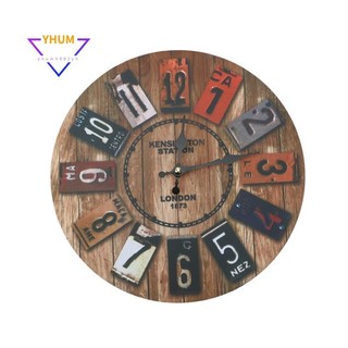 Gỗ Châu Âu Cũ Thời Cổ Điển Retro Đồng Hồ Treo Tường Trang Trí Thời Trang Phòng Khách Trang Trí Tường Saat Nhà Đồng Hồ Treo Tường Quà Tặng
