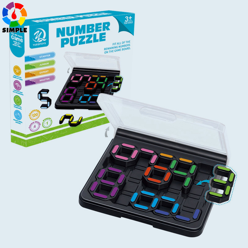 SmartGames IQ Digits Math Deduction Travel Game for Ages 7 - Adult with 120 Challenges