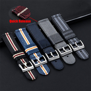 Dây đeo đồng hồ Nylon cao cấp 20mm 22mm Dây đeo đồng hồ vải phát hành nhanh Vòng đeo tay đa năng cho Seiko Omega Band