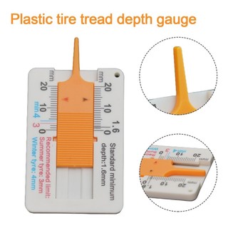 Thước kẻ lốp xe bằng nhựa 0-20MM thước đo độ sâu lốp xe có độ sâu