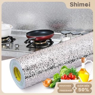 [60cm] Cuộn Giấy Bạc Dán Bếp Cách Nhiệt, Cuộn Decal Dán Tường Nhà Bếp Chống Thấm