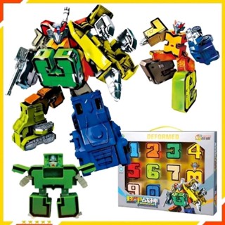 Tổng kho giá sỉ -Đồ chơi giáo dục lắp giáp biến hình Số thành Robot. Mô hình lắp ghép lego từ số 0-9