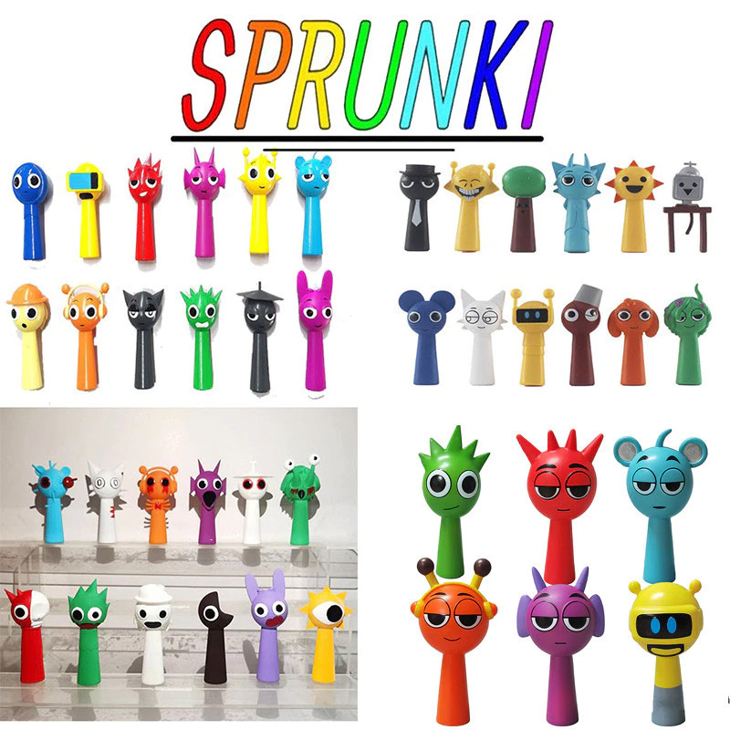 12 Cái / bộ Incredibox Sprunki Hình Trò Chơi Incredibox Sprunki Nhân Vật Hành Động Sprunki Đồ Chơi M