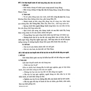 Sách - 100 Dàn Bài Chi Tiết Làm Văn 9