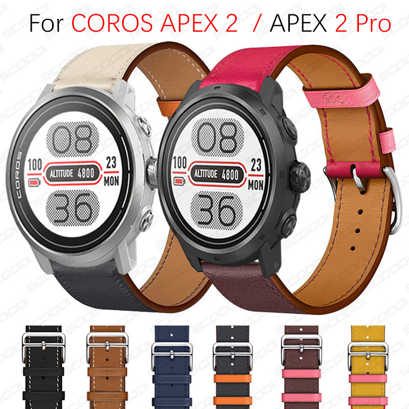 Dây đeo đồng hồ bằng da cho đồng hồ thông minh COROS APEX 2 / APEX 2 Pro