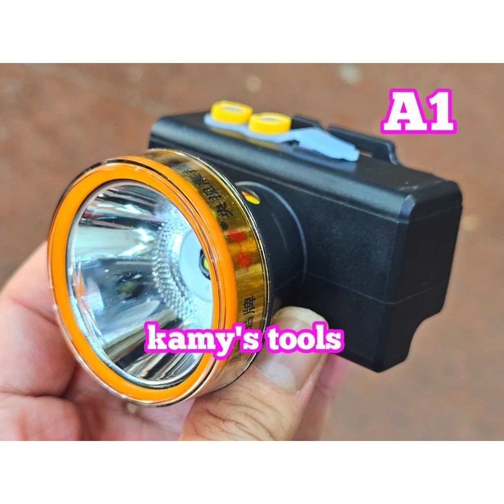 A1 Đèn pin đội đầu LED siêu sáng kamytools