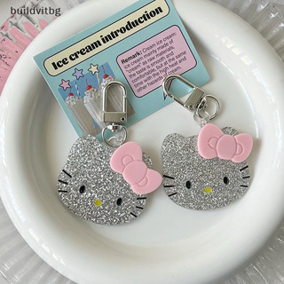 Bg y2k kawaii sáng bóng kt mèo móc khóa ngọt mát kitty móc khóa hello kitty charm túi mặt dây chuyền ba lô treo trang trí vitbg