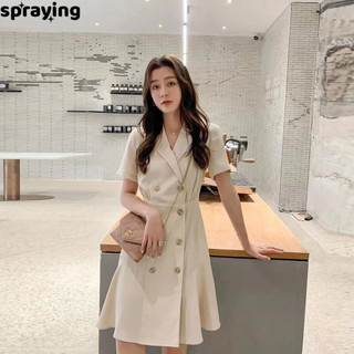 spraying váy Đầm váy nữ body đầm Thời trang Hàn Phong Minimalist Dễ thương WLQ2440OYW 16Z240416
