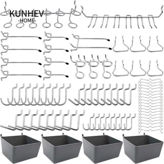 KUNHEV 80 CÁI Móc Pegboard, Bộ lưu trữ các loại kim loại, Thùng bảng
