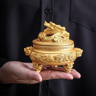 LƯ HƯƠNG XÔNG TRẦM, ĐỐT TRẦM HƯƠNG VÒNG, TRẦM NỤ, TRẦM BỘT CỠ LỚN HỌA TIẾT RỒNG