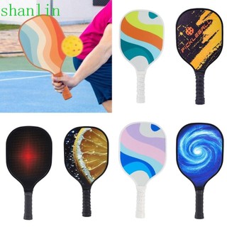 Mái Chèo Pickleball SHANLIN, Vợt Bóng Pickle Chống Trơn Trượt Bằng Gỗ, Tay Cầm Gân Chuyên Nghiệp Vợt Đơn Nhiều Màu Sắc Thiết Bị Huấn Luyện Pickleball Nữ