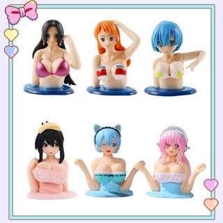 6cm Mini Rem Sonico Hình Anime One Piece Nhân Vật Hành Động Boa Hancock Nami Nhân Vật Bé Gái Mô Hình PVC Bộ Sưu Tập Trẻ Em Đồ Chơi Vui Nhộn Quà Tặng