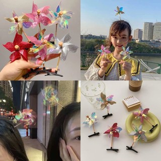 Sáng Tạo Cối Xay Gió Kẹp Tóc Thời Trang Mùa Hè Phụ Kiện Tóc Ins Dễ Thương Kẹp Tóc Ảnh Chống Đỡ Tiếp Liệu