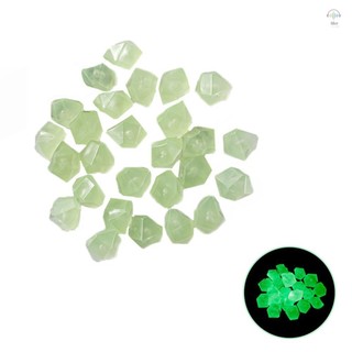 Hilivn) 100 Viên Đá Phát Sáng Trong Bóng Tối Đá Phát Sáng Đá Huỳnh Quang Hình Kim Cương Trang Trí Cho Bể Cá Cảnh Quan Sân Ngoài Trời Sân Vườn Lối Đi