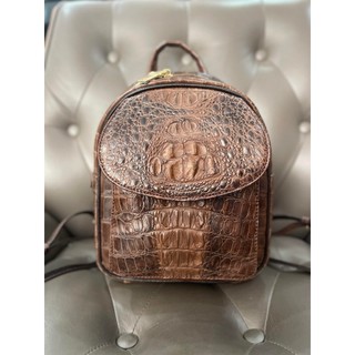 Balo Nữ Da Cá Sấu Chính Hãng Thương Hiệu 2DO LEATHER (24*19*12)