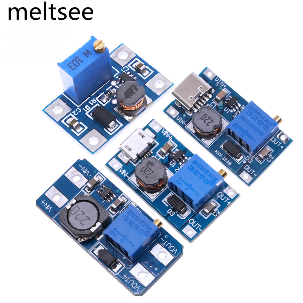Mt3608 type-c / micro 2A Max DC-DC Mô-đun nguồn tăng cường SX1308 Mô-đun nguồn tăng áp 3-5V đến 5V /
