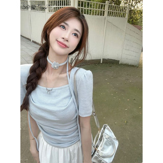 SOERVIMY áo phông áo thun nữ croptop baby tee Thời trang INS Popular xu hướng WTX2440SX4 17Z240426