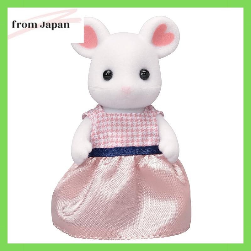 Sylvanian Families Doll [Marshmallow Mouse Mother] Ne-104 ST mark certification 3 years and up Toys 