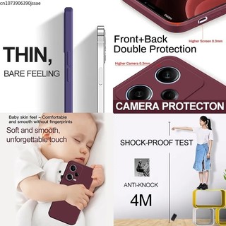 Ốp lưng Redmi Note 12 Note12 Pro 4G 5G Vỏ điện thoại silicon lỏng cho Xiaomi Redmi Note 12 Note12 Pro Plus Ốp lưng mềm